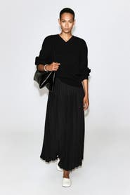 COS Pleated Crepe Midi Skirt