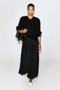 COS Pleated Crepe Midi Skirt