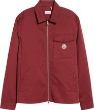 Moncler Stretch Cotton Zip Shirt