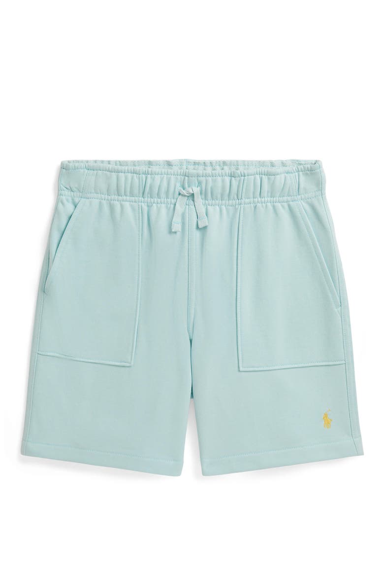 Kids' Easy French Terry Drawstring Shorts, Main, color, CRYSTAL BLUE
