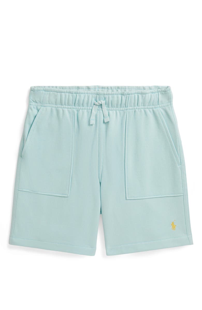 Polo Ralph Lauren Kids' Easy French Terry Drawstring Shorts, Main, color, Crystal Blue