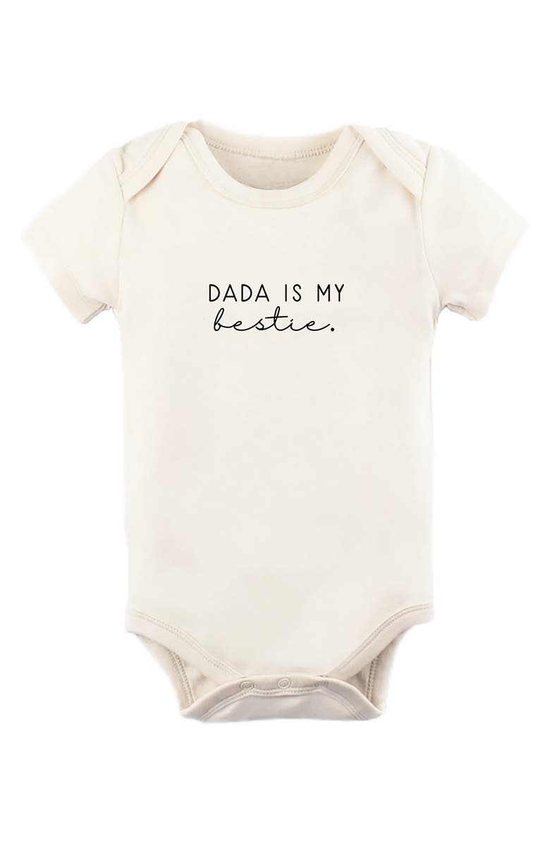 Tenth & Pine Dada Is My Bestie Organic Cotton Bodysuit, Main, color,