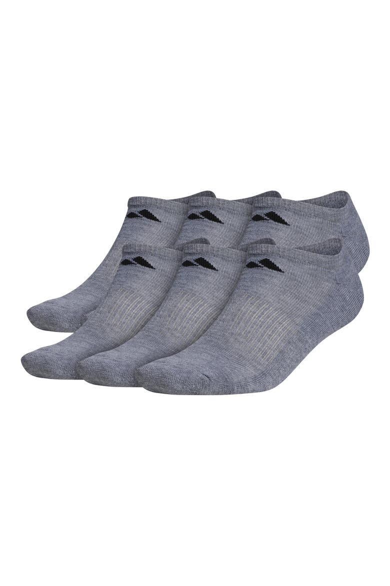 6-Pack AEROREADY Cushioned Athletic Socks, Main, color, GREY