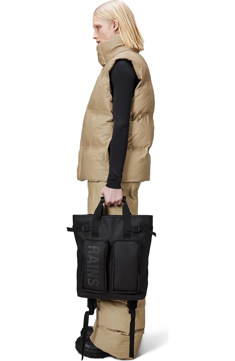 Rains Texel Waterproof Tote Backpack, Alternate, color,