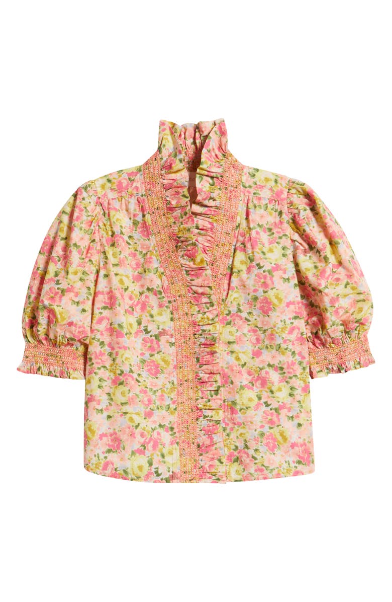LOVE THE LABEL Zuri Floral Cotton Top, Alternate, color, 
