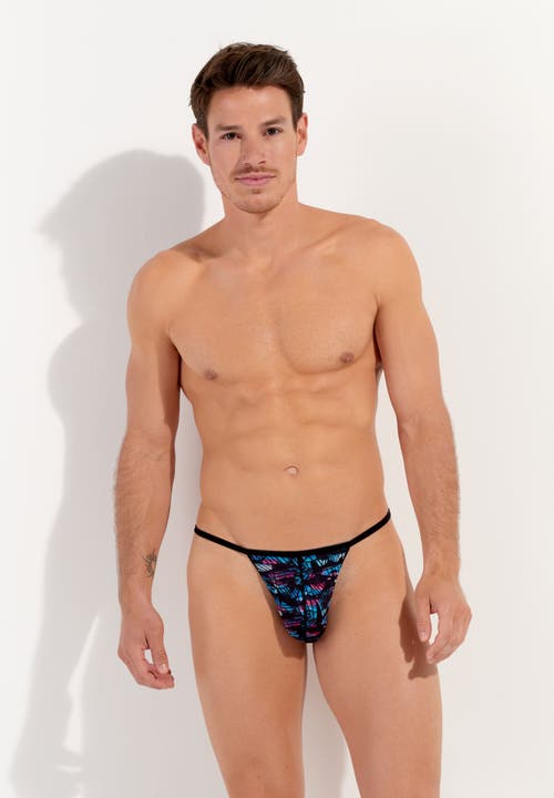 Hom Blackrock G-string In Black Print