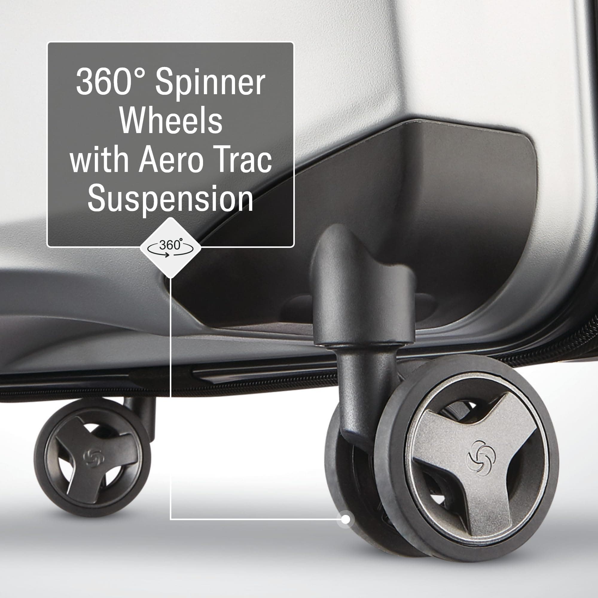 Samsonite Octiv Hardside Spinner Luggage, Alternate, color, Aluminum Silver