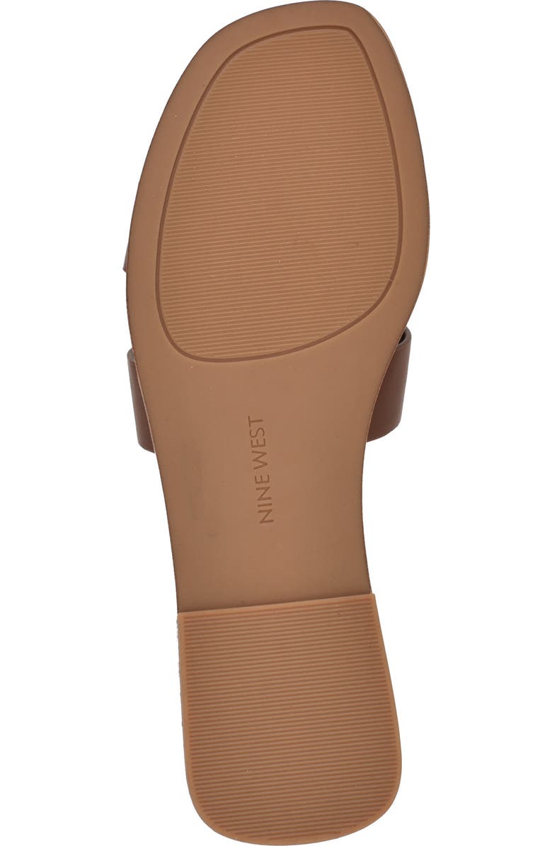 Nine West Giny Slide Sandal, Alternate, color, Medium Brown