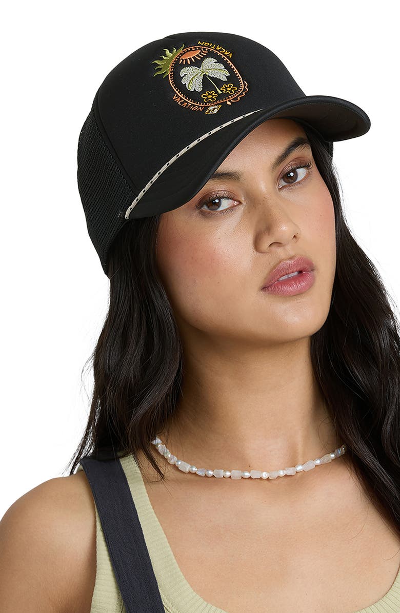 Billabong Grandpa Trucker Hat, Alternate, color, Off Black