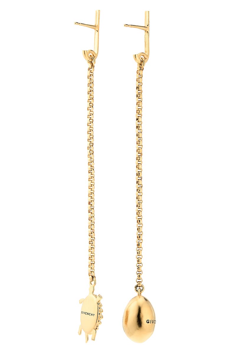 Givenchy Lucky Charms Mismatched Drop Earrings, Alternate, color, Golden Yellow