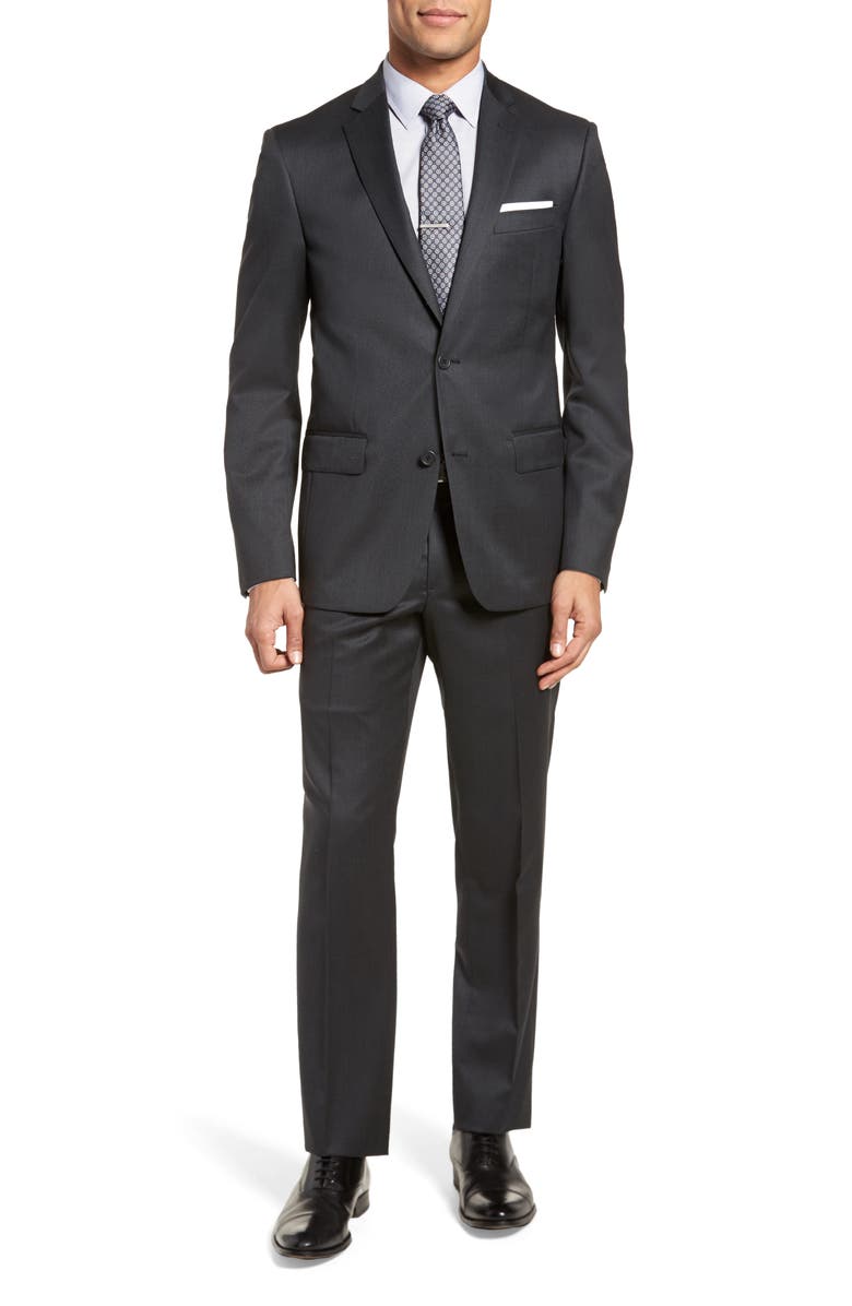 NORDSTROM MEN'S SHOP Trim Fit Solid Wool Suit, Main, color,