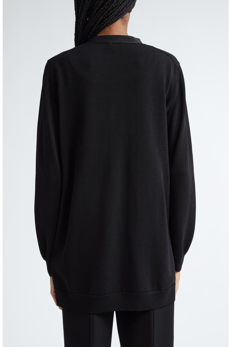 Three-Pocket Long Cardigan, Alternate, color, BLACK