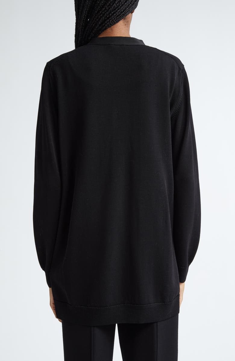 Lafayette 148 New York Three-Pocket Long Cardigan, Alternate, color, Black