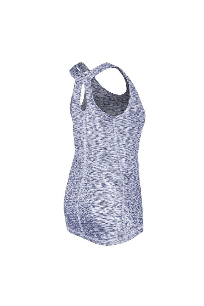 Women's New Era Royal Los Angeles Dodgers Space Dye Keyhole Back Tank Top, Alternate, color, Royal