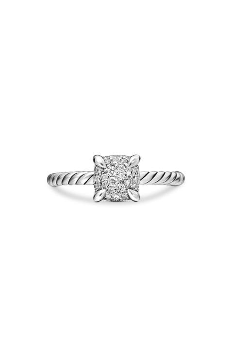 Chatelaine® Ring in Silver Pave with Full Pavé Diamonds