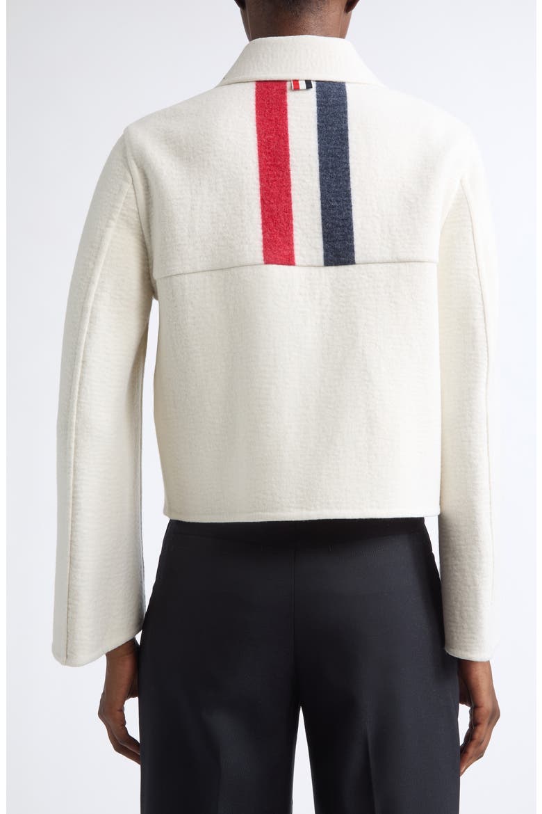 Bell Sleeve Wool & Cashmere Jacket, Alternate, color, WHITE