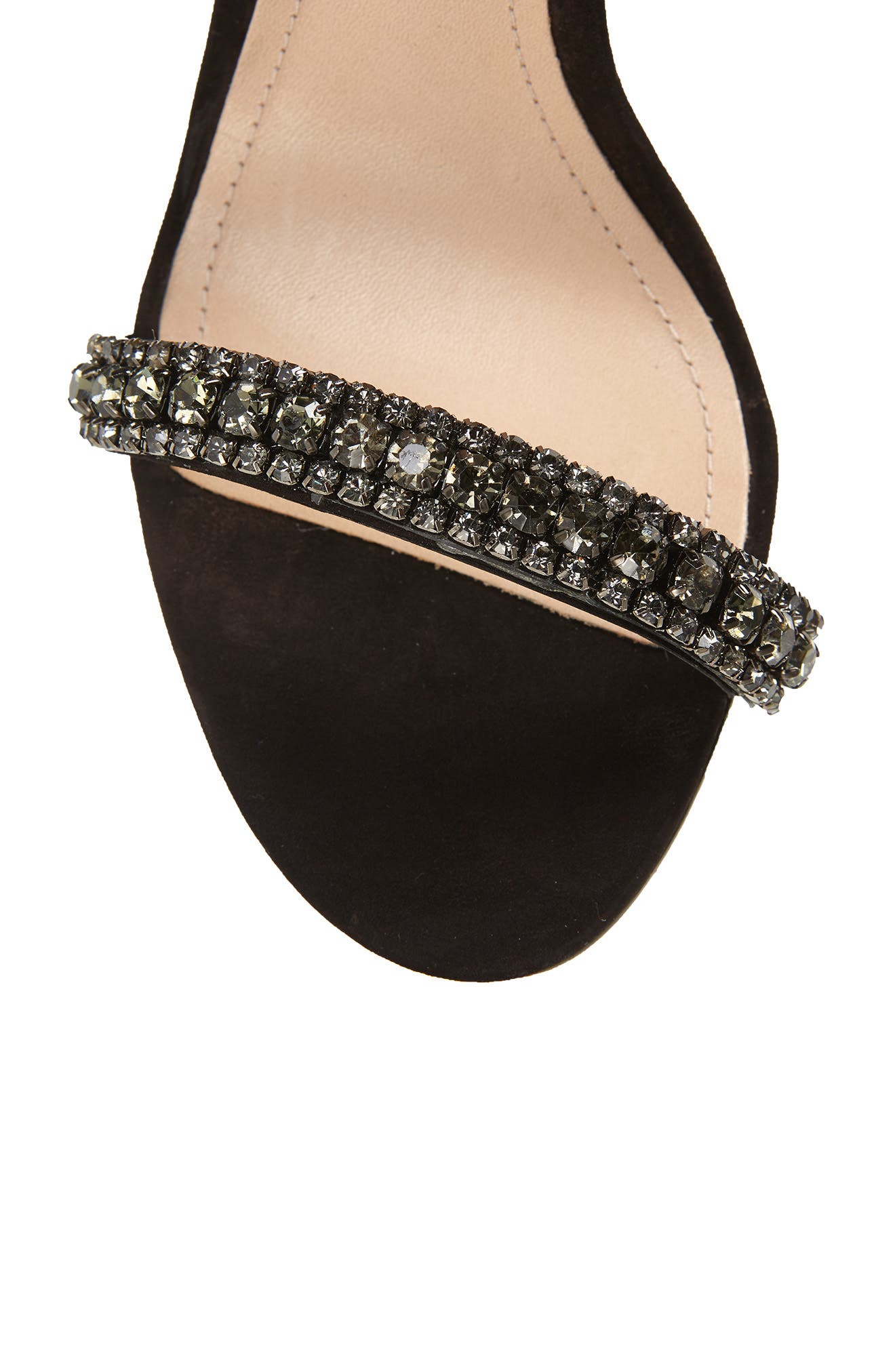 Schutz Bellin Crystal Detail Ankle Wrap Sandal, Alternate, color, 