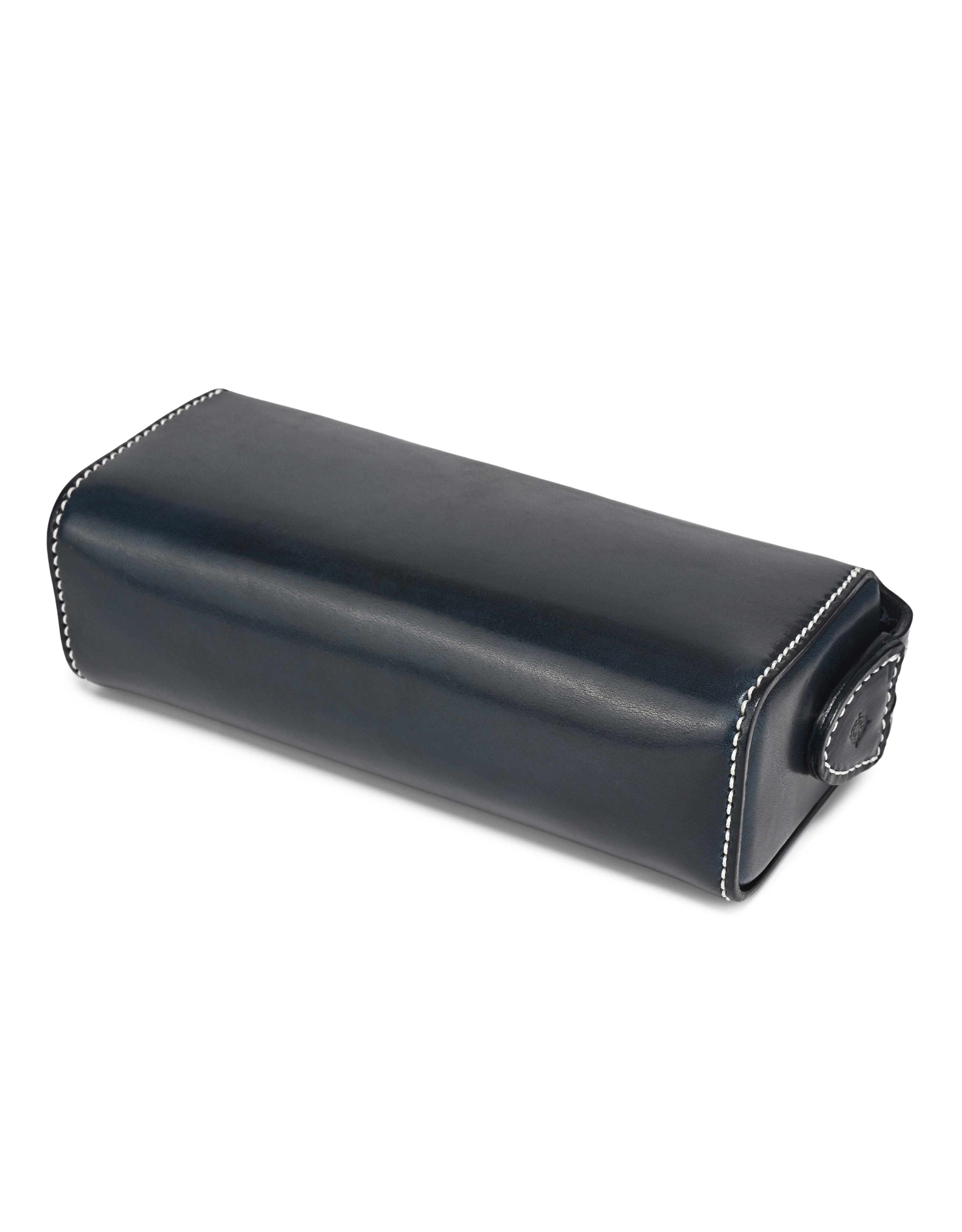 OLD TREND Portable Genuine Leather Utility Box, Alternate, color, Navy