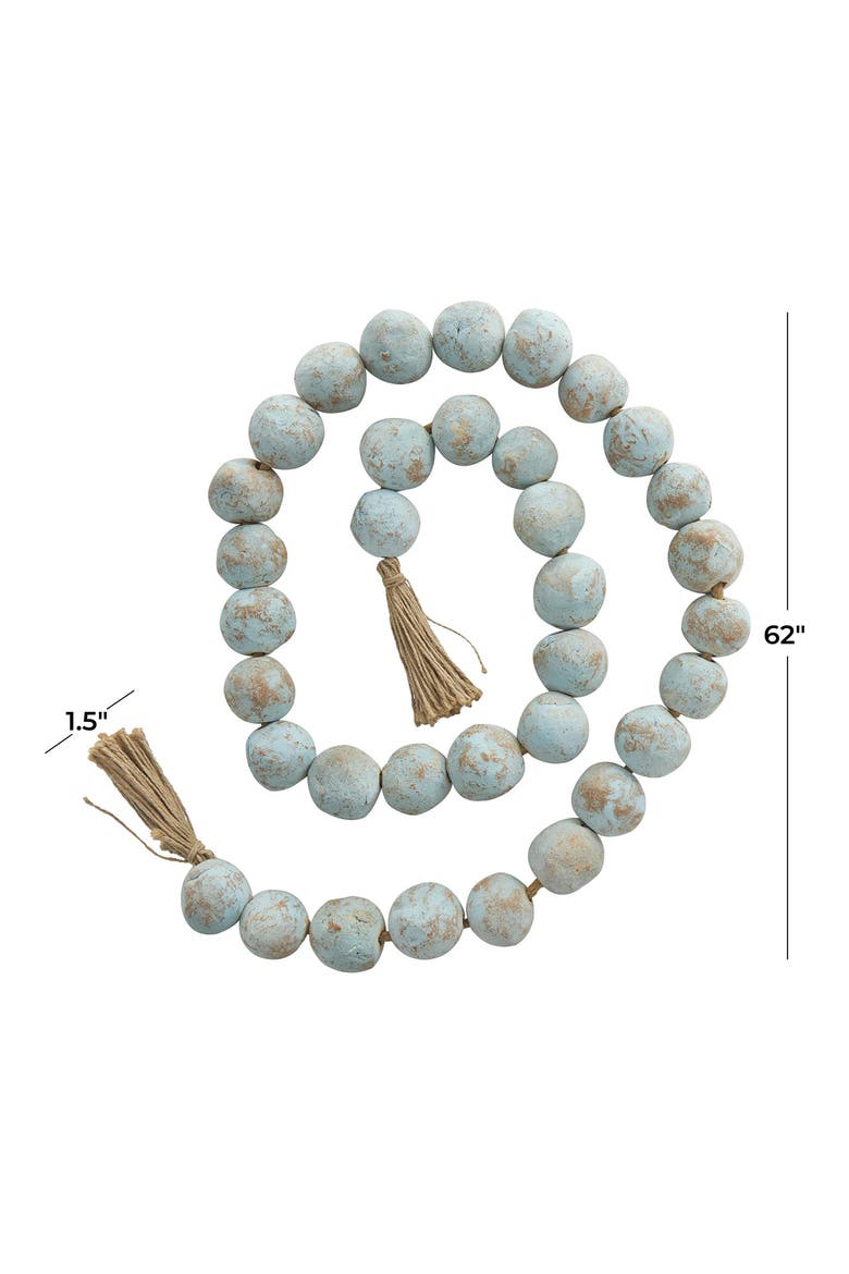 Ceramic & Tassel Garland, Alternate, color, TEAL