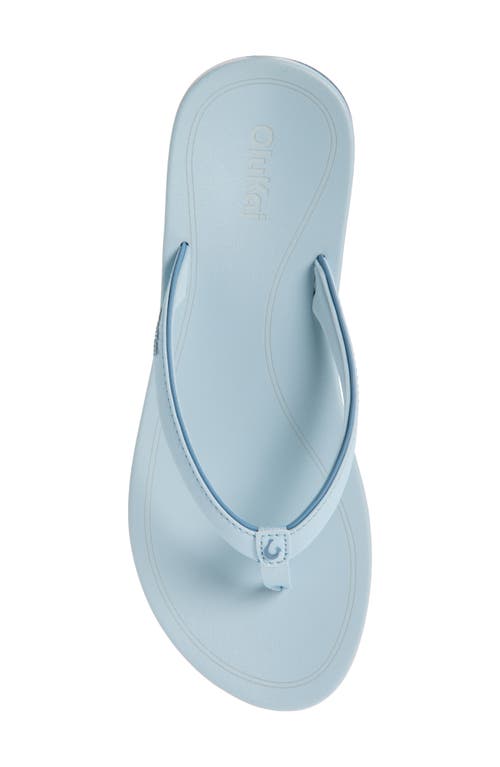 Olukai Uiki Water Resistant Flip Flop In Blue