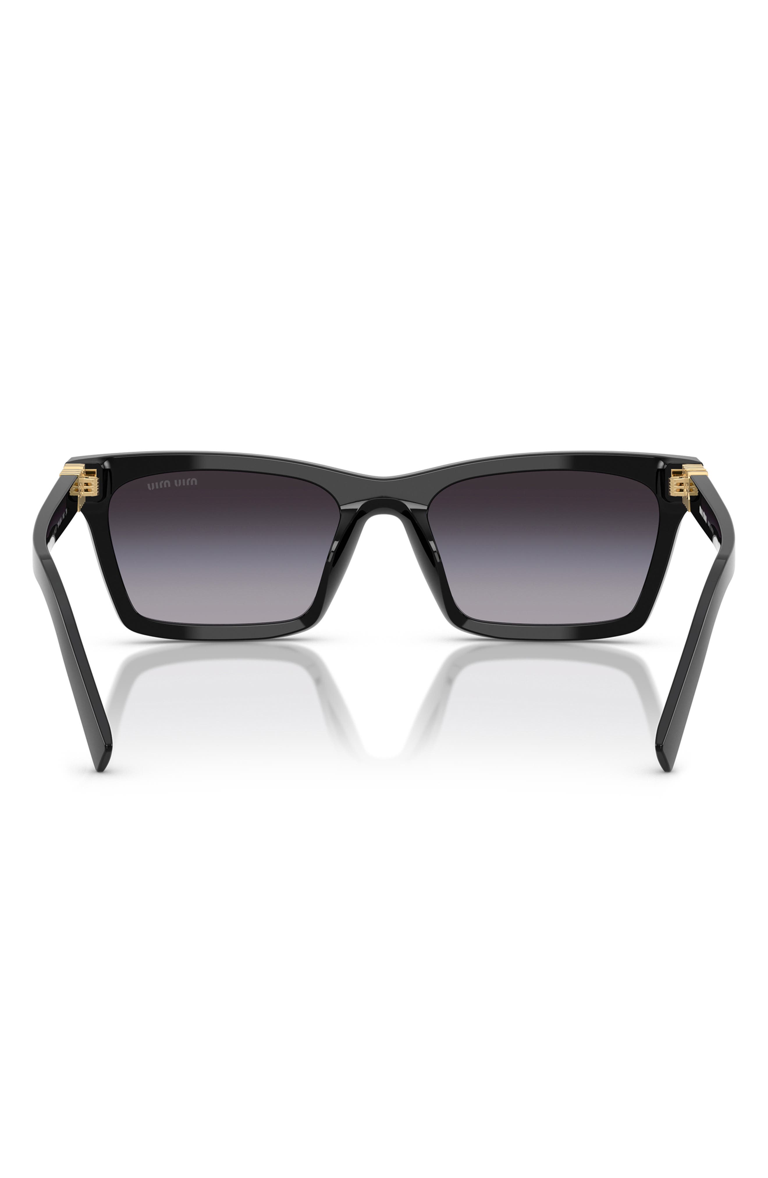 Женские солнцезащитные очки Miu Miu 55mm Gradient Rectangular Sunglasses — фото 6