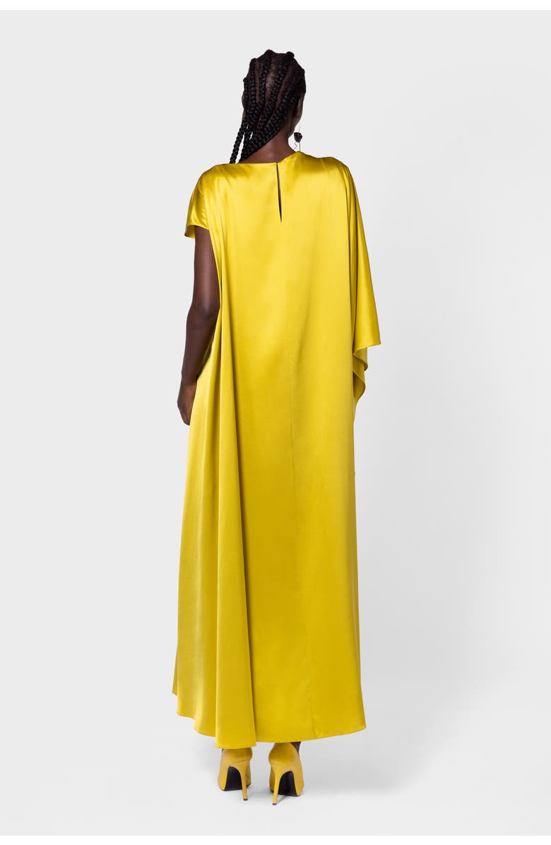 Roksanda Hiba Draped Silk Dress, Alternate, color, Zinnia