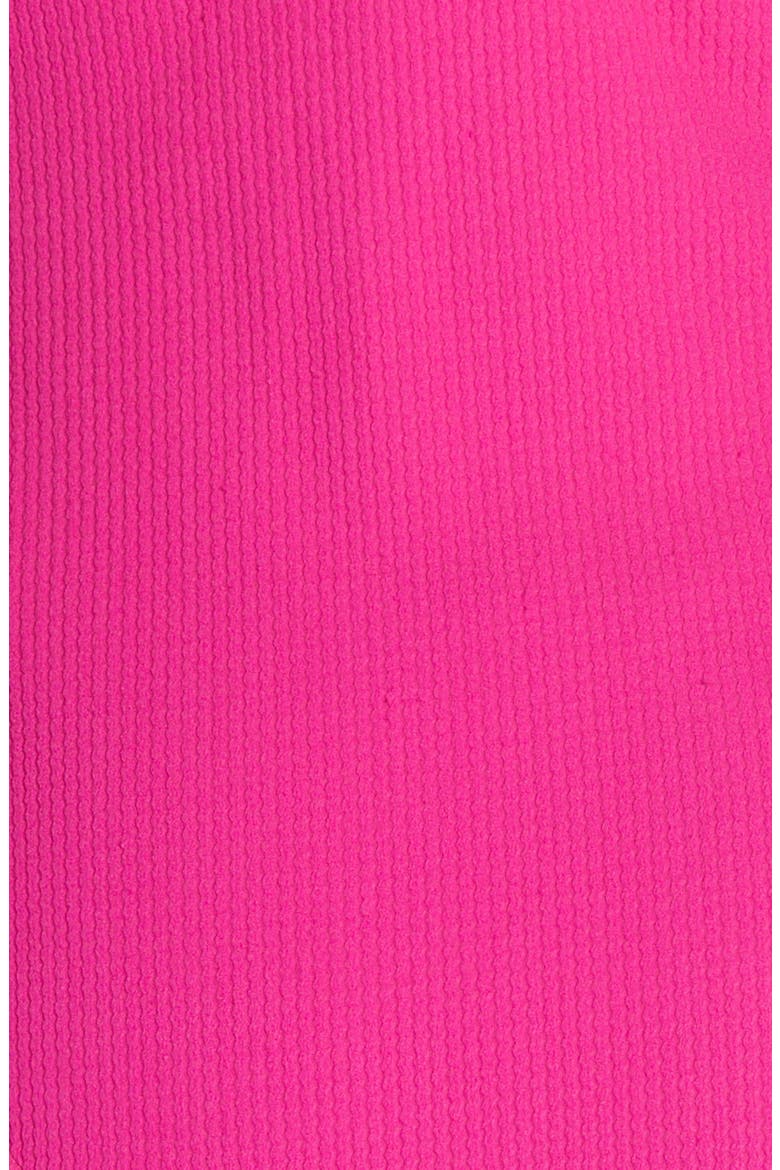 Halter One-Piece Swimsuit, Alternate, color, FUCHSIA FEDORA
