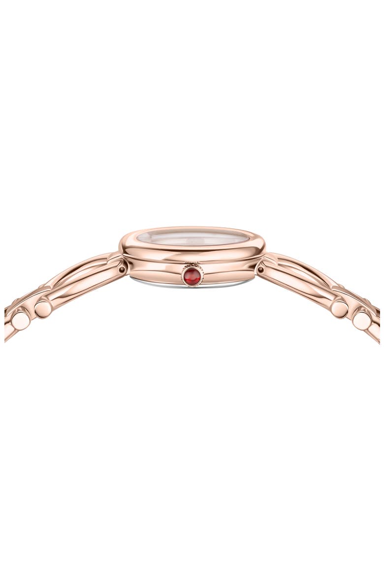 Double Gancini Bracelet Watch, 22.5mm, Alternate, color, ROSE GOLD