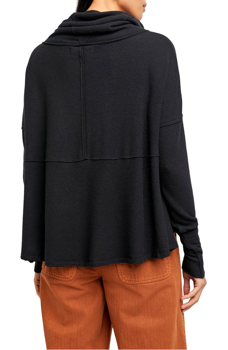 Free People Cozy Time Funnel Neck Top, Alternate, color, 