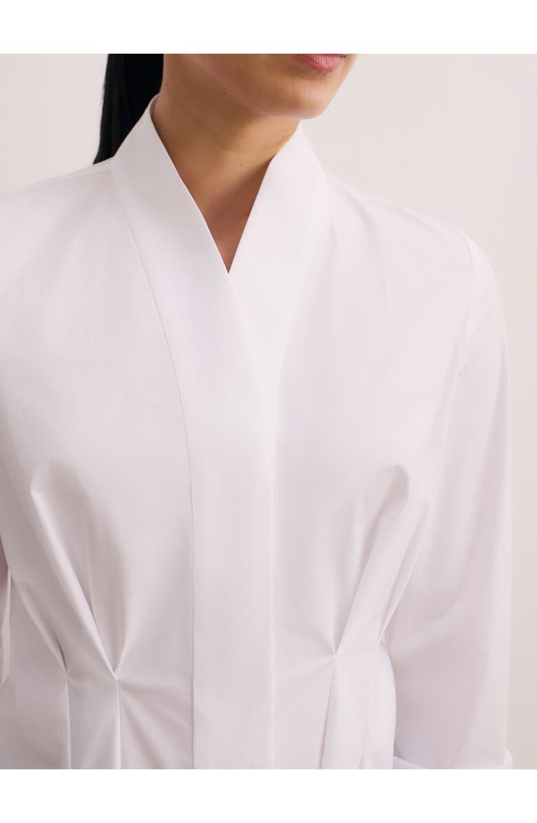 The Fold Avio Cotton Blouse, Alternate, color, White