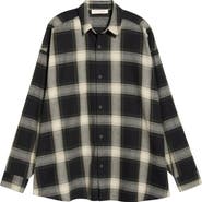 Fear of God Essentials Cotton Flannel Button-Up Shirt