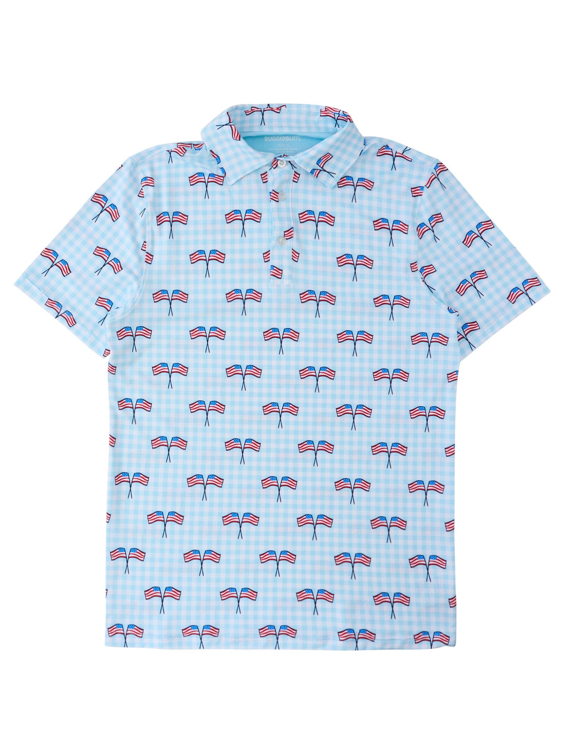 Blue Patriotic Gingham