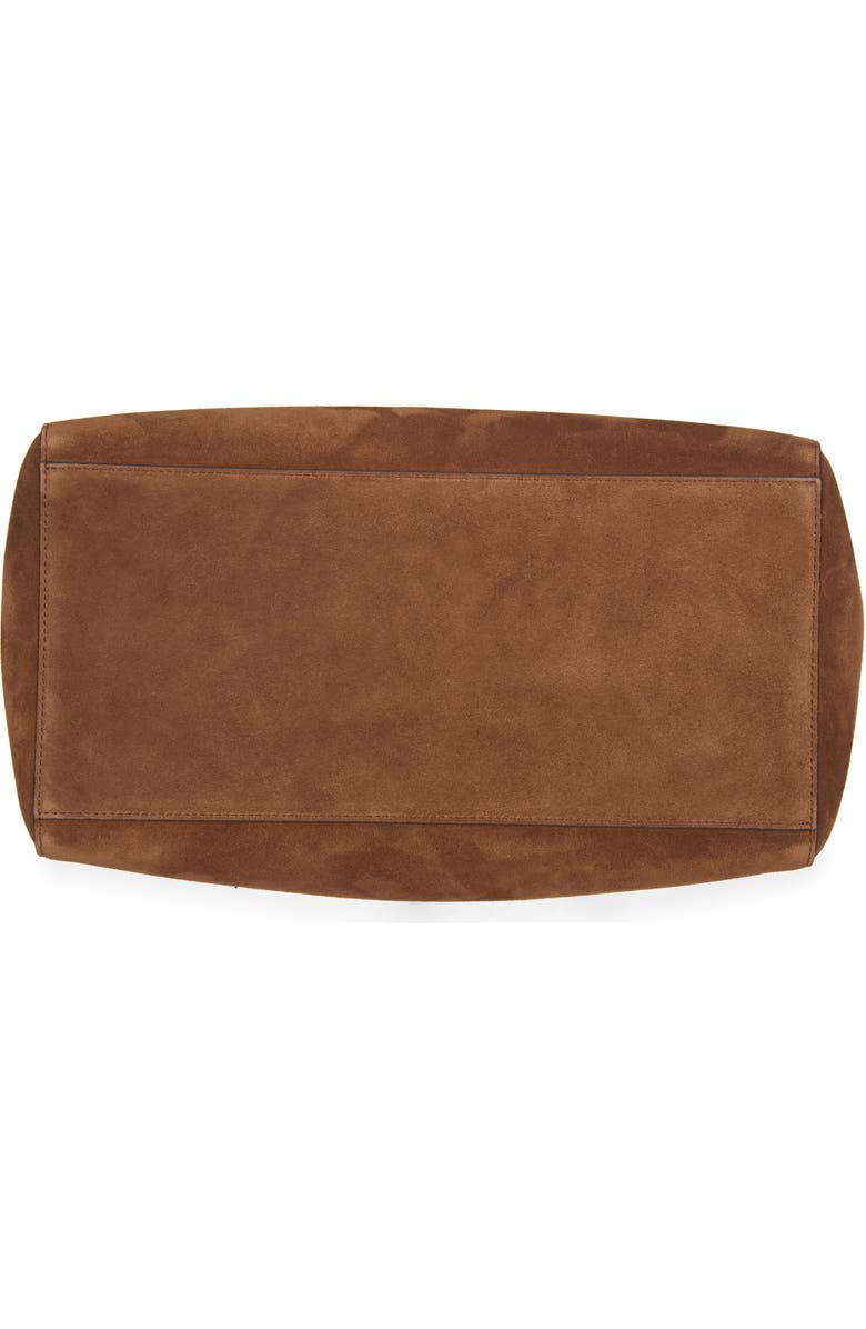 TOM FORD Medium Audrey Suede Tote, Alternate, color, 1B033 Whisky