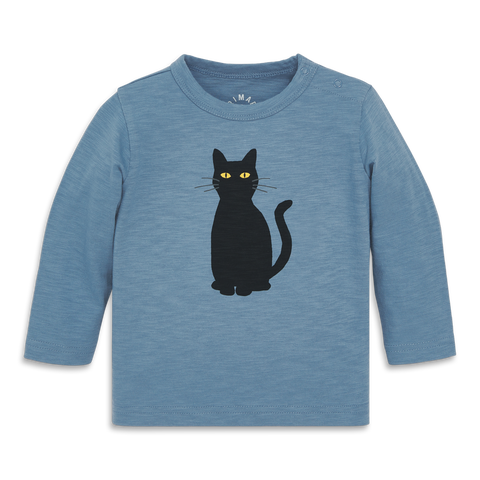 Baby Long Sleeve Black Cat Tee