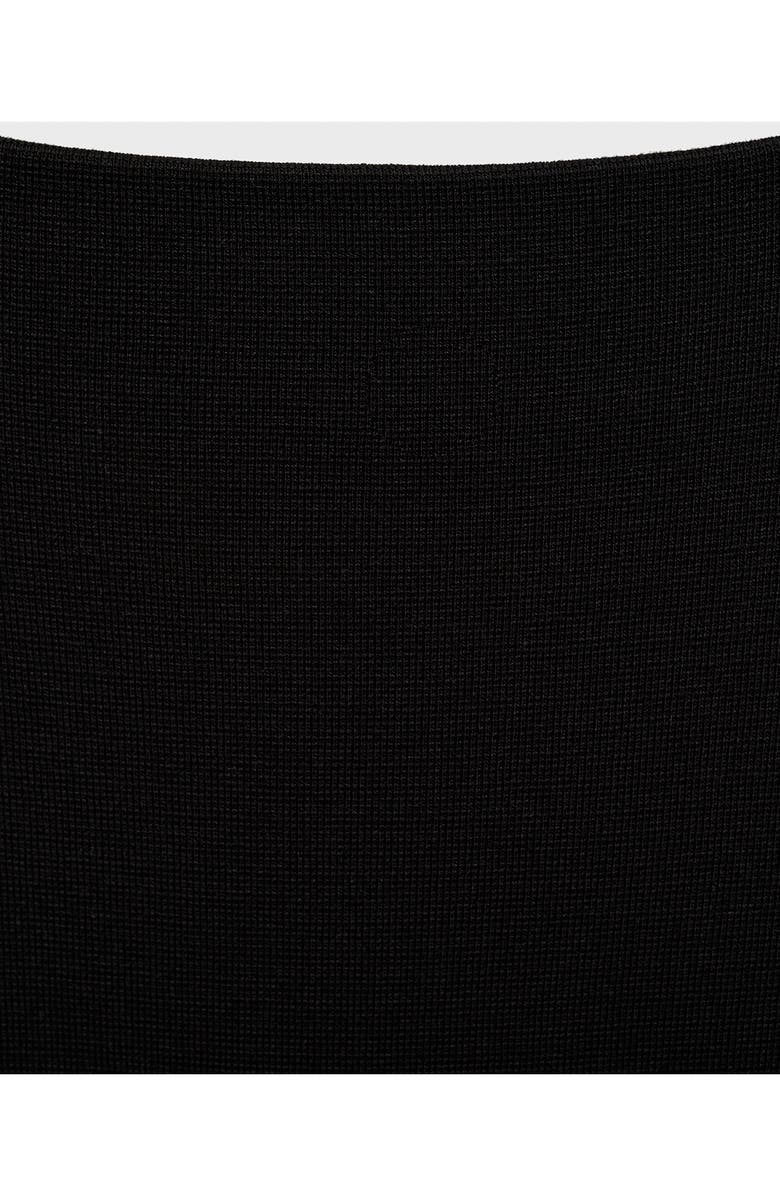 MANGO Lulu Fine Knit Midi Skirt, Alternate, color, Black