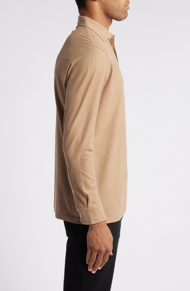 Peter Millar Crown Crafted Ramble Cotton & Cashmere Long Sleeve Polo, Alternate, color,