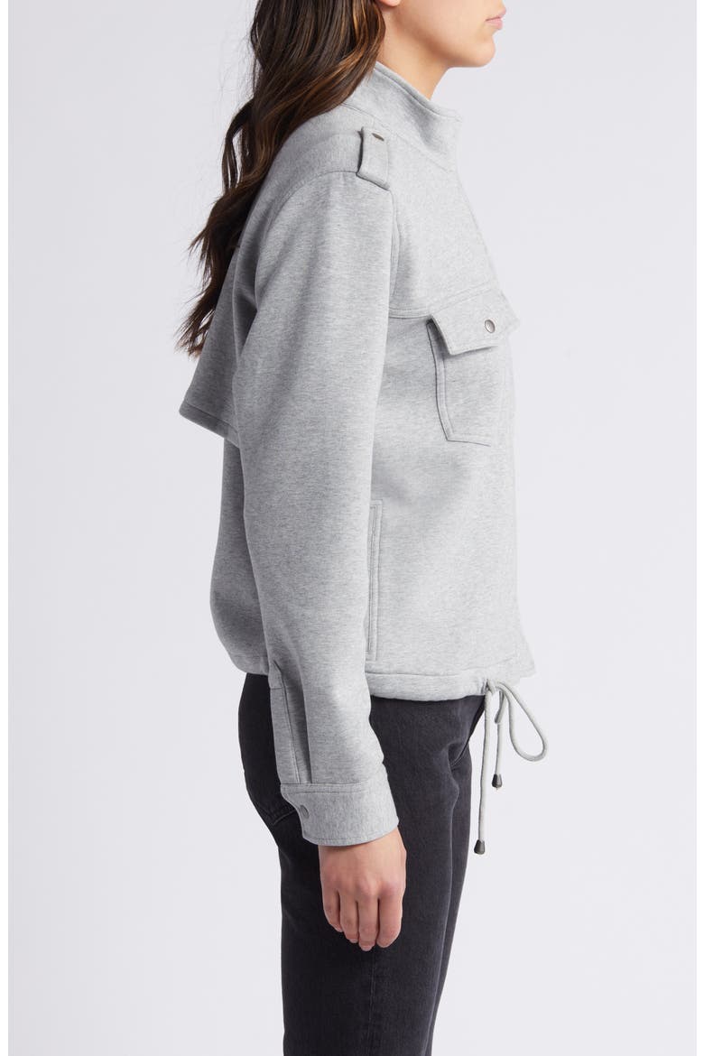 Collins Jersey Military Jacket, Alternate, color, HEATHER GREY