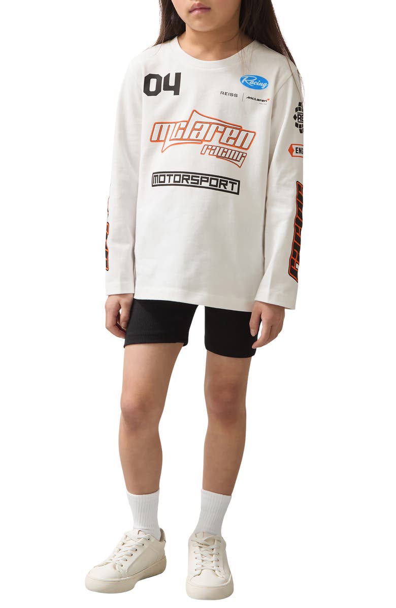 Reiss Kids' Oval Jr. Long Sleeve Cotton Graphic T-Shirt, Alternate, color,