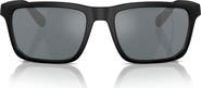 Emporio Armani 57mm Rectangle Sunglasses