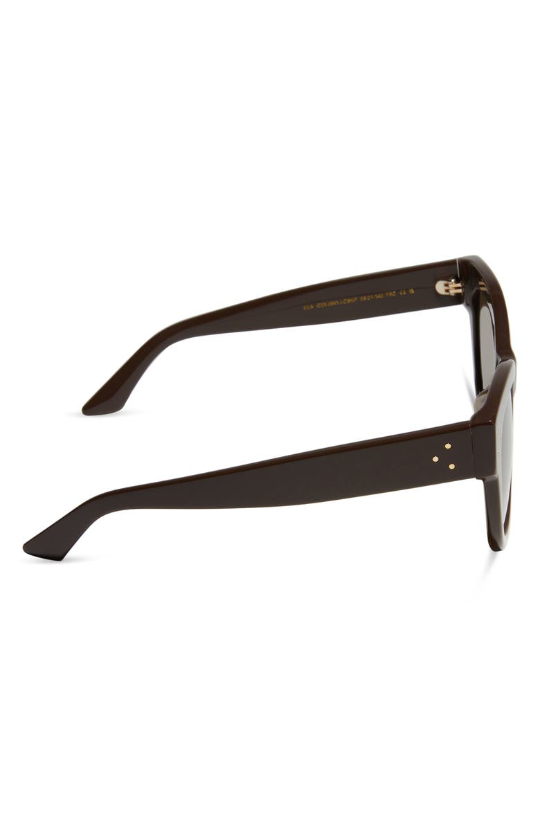 DIFF Eva 53mm Gradient Cat Eye Sunglasses, Alternate, color, Truffle Brown