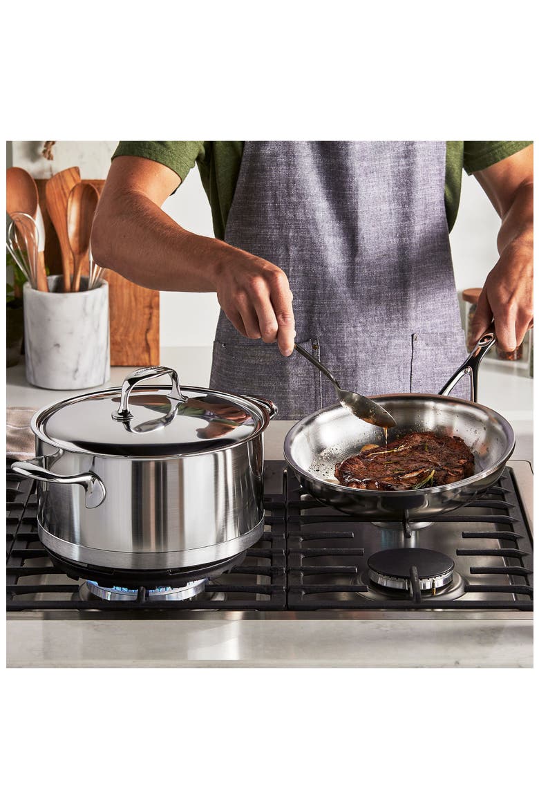 Atlantis 9-Piece Stainless Steel Cookware Set, Alternate, color, STAINLESS STEEL