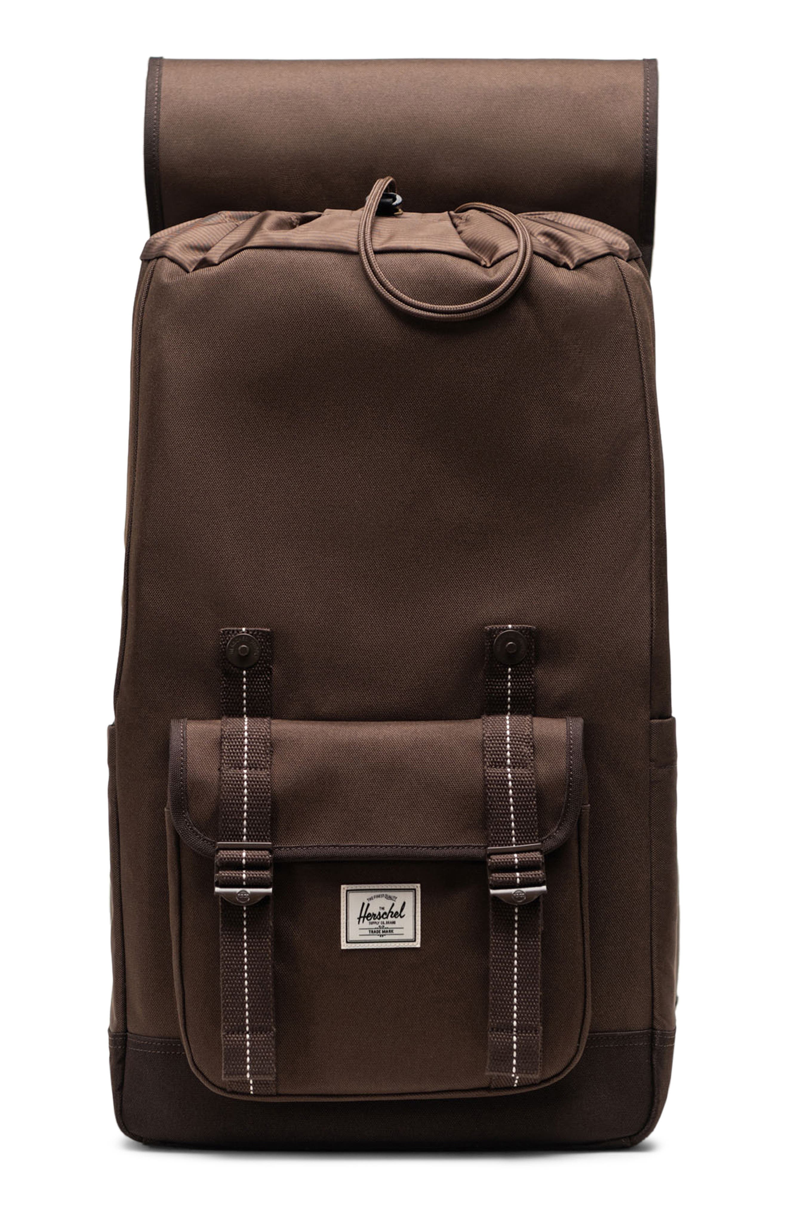 Herschel Supply Co. Little America Canvas Backpack, Alternate, color, Brown Slate/Delicioso