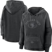 FANATICS Women's Fanatics Black San Francisco 49ers Oversized Raglan Gridiron Hoodie