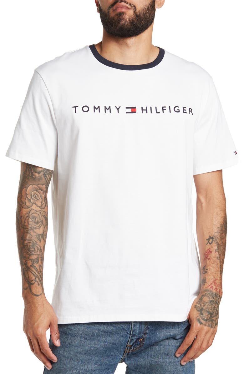 Tommy Hilfiger Embroidered Logo T-Shirt, Main, color,
