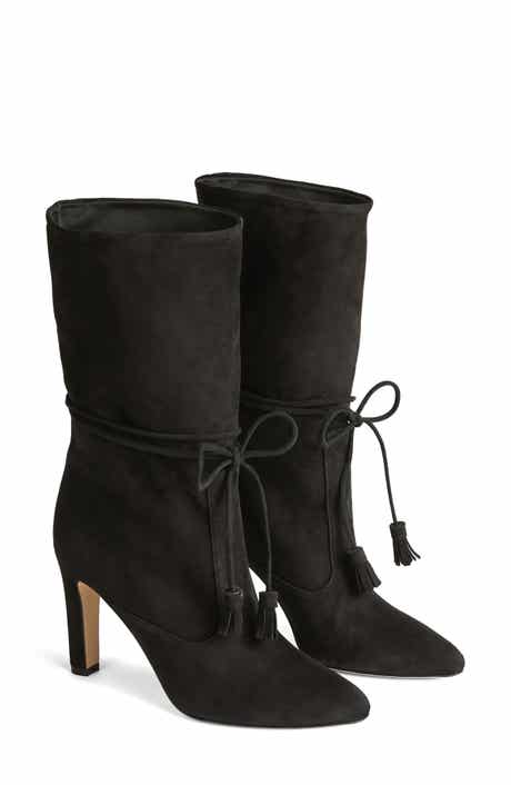 Eliza Tassel Slouch Bootie