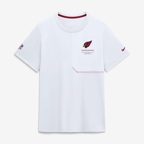 Men's Nike White Arizona Cardinals Sideline UV Dri-FIT Coaches Shirt