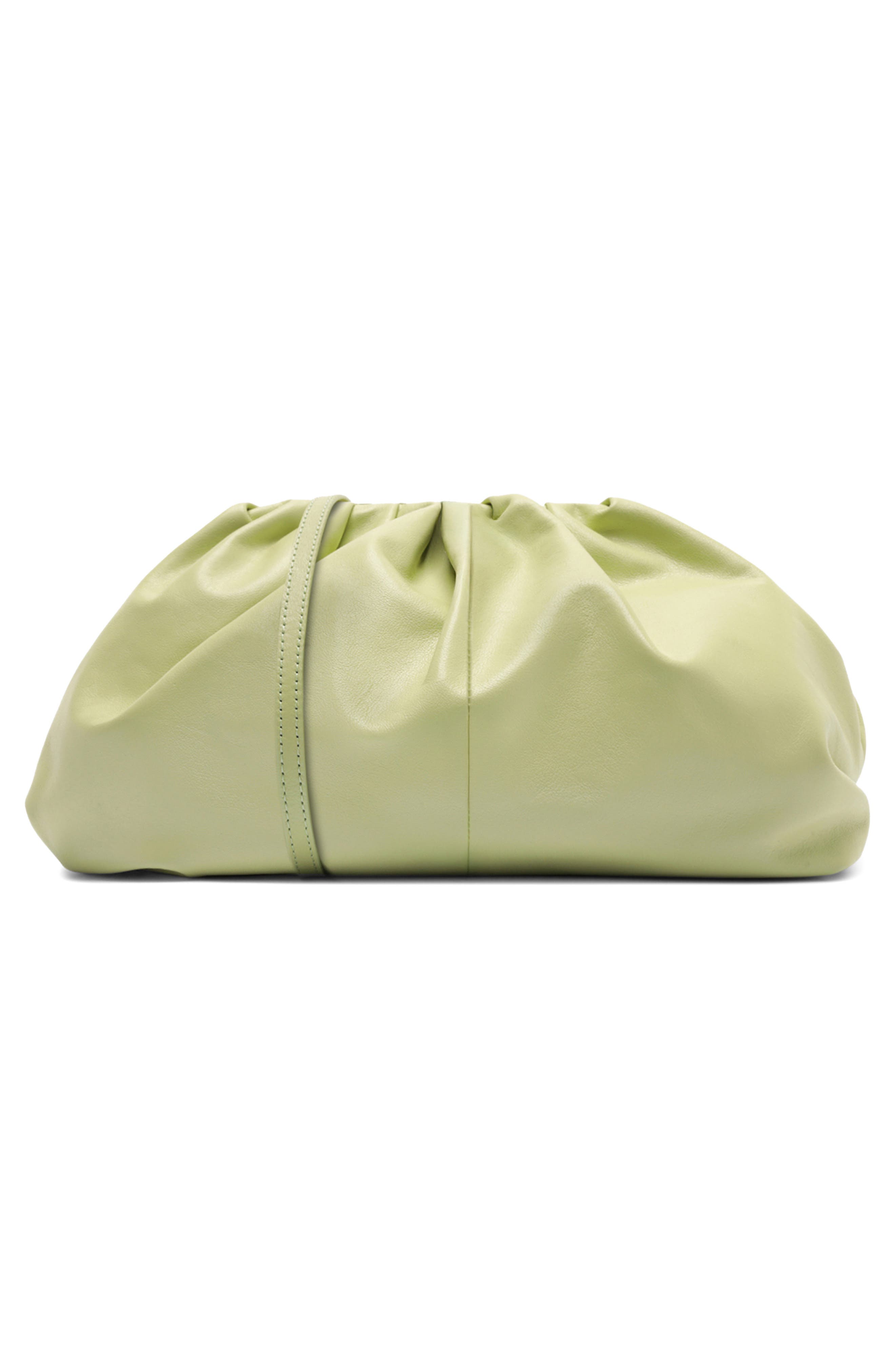 Arezzo Elizabeth Small Leather Clutch, Alternate, color, 