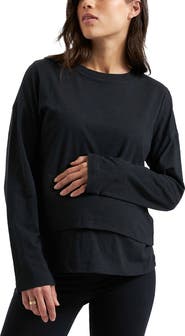 Ripe Maternity Claud Long Sleeve Nursing Top