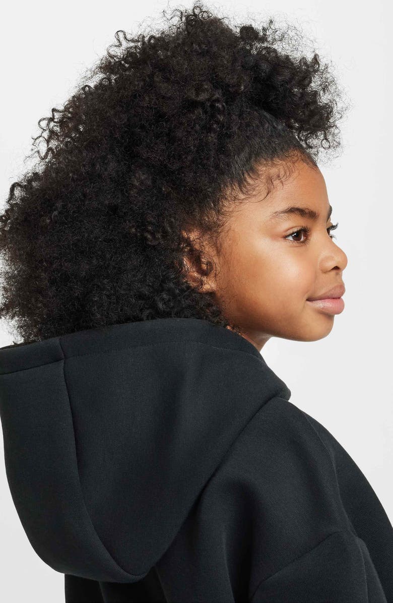 Nike Kids' Sportswear Tech Fleece Oversize Hoodie, Alternate, color, Black/ Black