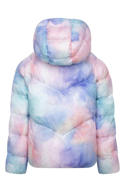 Nike Kids' Cinched Hooded Puffer Jacket In Green